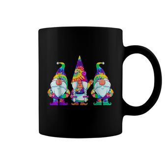 Three Hippie Gnomes Tie Dye Retro Vintage Hat Peace Gnome Coffee Mug | Mazezy