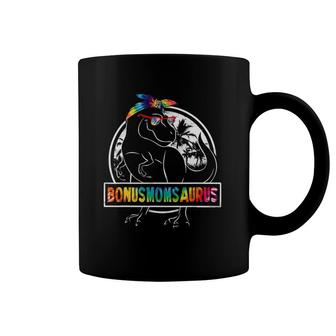 Tie Dye Bonusmomsaurus Bonus Mom Dinosaurrex Mother's Day Coffee Mug | Mazezy DE