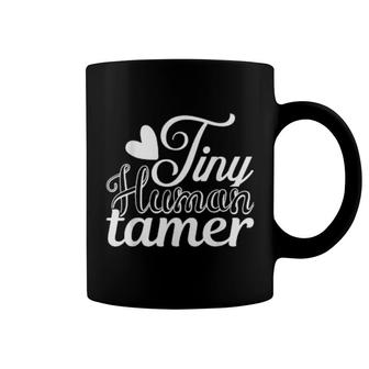 Tiny Humor Tamer Teacher School Teaching Educator Heart Coffee Mug | Mazezy