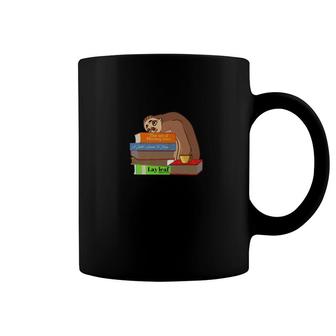Tired Sloth Reading Bookworm Reading Books Tee Coffee Mug - Thegiftio UK