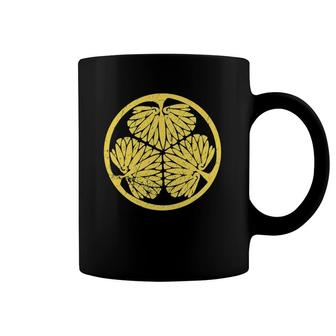 Tokugawa Clan Mon Hollyhock Crest Emblem Coffee Mug | Mazezy