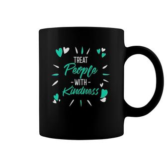 Treat People With Kindness Hearts Style Coffee Mug