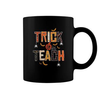 Trick Or Teach Cute Halloween Teacher Coffee Mug | Mazezy
