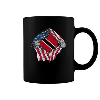 Trinidad And Tobago American Blood Inside Me - Country Flags Coffee Mug | Mazezy