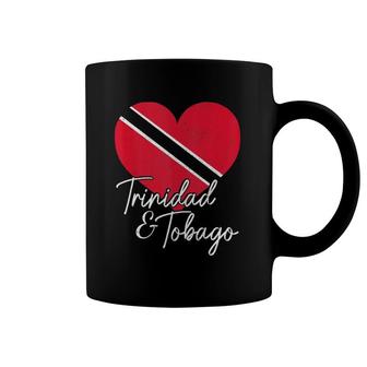 Trinidad & Tobago Trinidadian Tobagonian Flag Heart Pride Coffee Mug | Mazezy