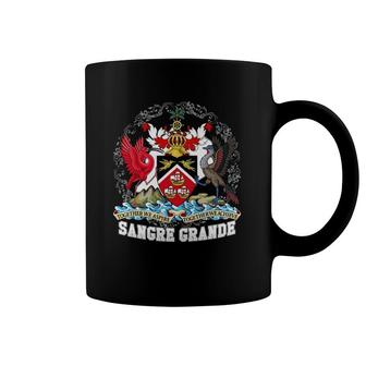Trinidad Tobago Flag Emblem Sangre Grande Crest Coffee Mug | Mazezy