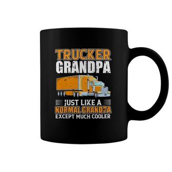 Truck Trucker Grandpa Just Like A Normal Grandpa Coffee Mug | Mazezy