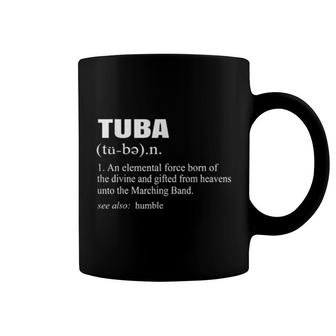 Tuba Definition Roadie Marching Band Player Season Fun Coffee Mug | Mazezy