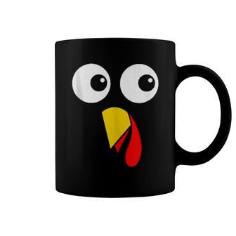 Turkey Face Thanksgiving Costume Turkey Trot 5K Running Coffee Mug | Mazezy
