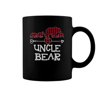 Uncle Bear Red Buffalo Plaid Uncle Bear Pajama Christmas Coffee Mug | Mazezy