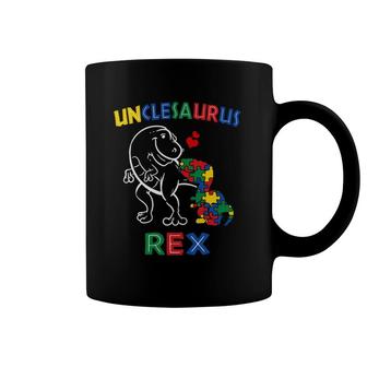 Unclesaurus Autism Awareness Uncle Dinosaur Dino Tito Coffee Mug | Mazezy AU