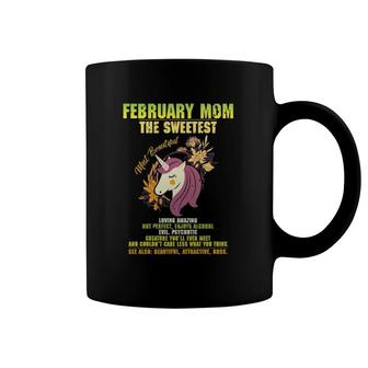 Unicorn Pony February Mom Birthday Unicorn Amazing Mother Love Magical Ponies Coffee Mug | Mazezy