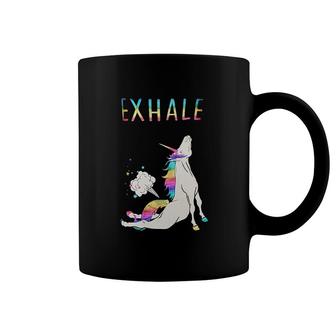 Unicorn Yoga Exhale Coffee Mug | Mazezy
