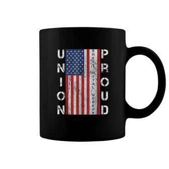 Union Proud American Flag Coffee Mug | Mazezy