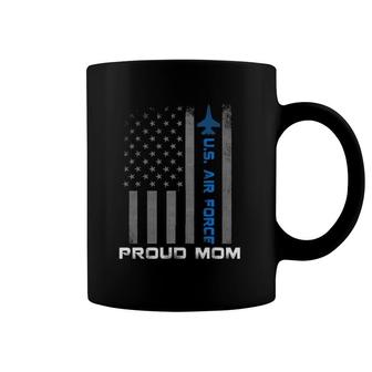 Usaf Proud Us Air Force Mom Flag Military Patriotic Mother Coffee Mug | Mazezy CA