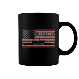 Uss O'brien Dd 975 Destroyer Ship Usa American Flag Premium Coffee Mug | Mazezy