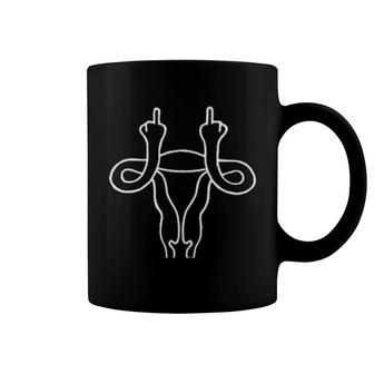 Uterus Middle Finger Coffee Mug | Mazezy