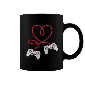 Video Gamer Heart Controller Valentines Coffee Mug | Mazezy