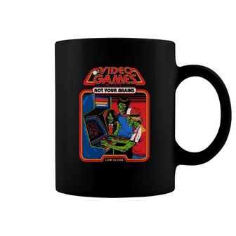 Video Games Rot Your Brains Low Score Coffee Mug | Mazezy