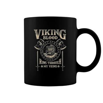 Viking Blood Runs Through My Veins Coffee Mug | Mazezy DE