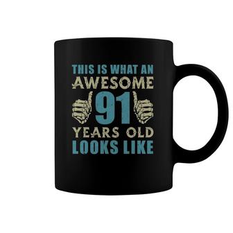 Vintage 1931 Womens Mens 91St Birthday Gift For 91 Years Old Coffee Mug | Mazezy