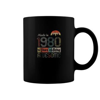 Vintage 1980 Made In 1980 Bday Coffee Mug - Thegiftio UK