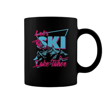Vintage 80S 90S Skiing Clothes - Retro Lake Tahoe Ski Coffee Mug | Mazezy