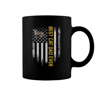 Vintage American Flag Best Bengal Cat Dad Ever Funny Coffee Mug | Mazezy