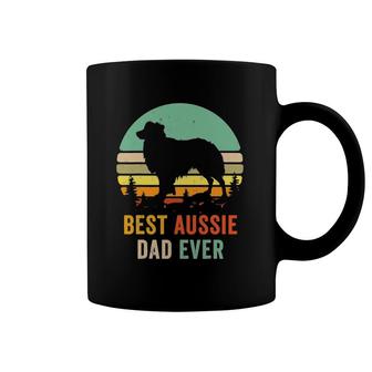 Vintage Aussie Shepherd Papa Best Dad Ever Aussie Coffee Mug | Mazezy