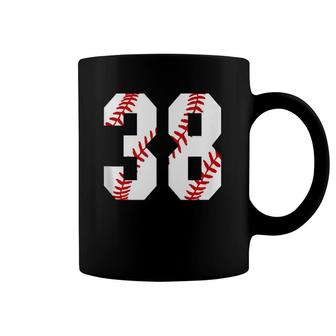 Vintage Baseball Mom 38 Jersey Baseball Number 38 Coffee Mug | Mazezy