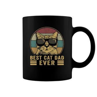 Vintage Best Cat Dad Ever Bump Fit Coffee Mug | Mazezy DE