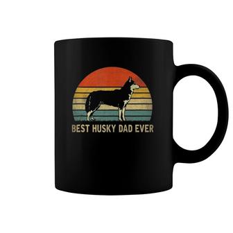 Vintage Best Husky Dad Ever Tee Fathers Day Gifts For Men Coffee Mug | Mazezy