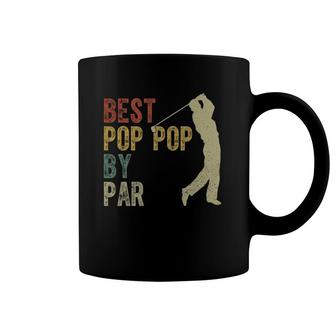 Vintage Best Pop Pop By Par Golfing Father's Day Grandpa Dad Coffee Mug | Mazezy