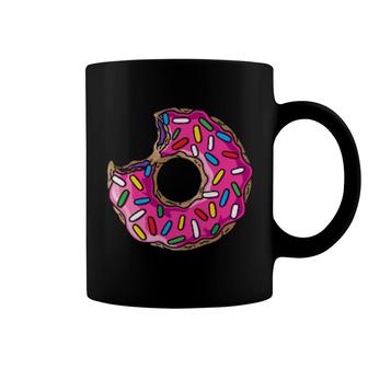 Vintage Big Pink Donut Colorful Sprinkles Doughnut Coffee Mug | Mazezy