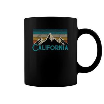 Vintage California Mountains Retro Hiking Souvenir Gift Coffee Mug | Mazezy