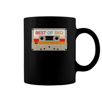 Vintage Cassette Tape Birthday Gifts Born In Best Of 1952 Ver2 Coffee Mug | Mazezy