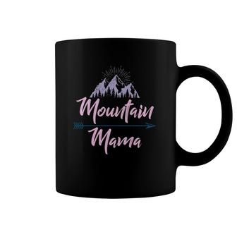 Vintage Distressed Pastel Mountain Mama Coffee Mug | Mazezy