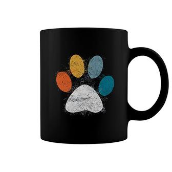 Vintage Dog Puppy Dog Paw Print Dog Love Pet Paw Coffee Mug - Thegiftio UK