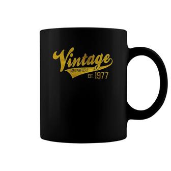 Vintage Est 1977 Aged 45 Yrs Old Bday 45Th Birthday Coffee Mug | Mazezy