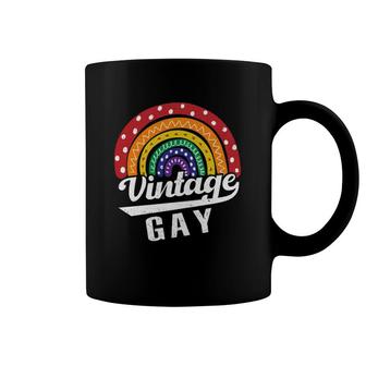 Vintage Gay Lgbt Gay Pride Polka Dots Rainbow Coffee Mug | Mazezy