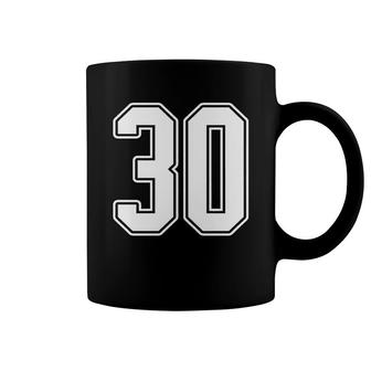 Vintage Graphic Number 30 Player Coffee Mug - Thegiftio UK