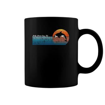 Vintage Half Moon Cay Bahamas Retro 80'S Orka Sunset Coffee Mug | Mazezy