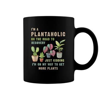 Vintage I'm A Plantaholic On The Road To Recovery Gardening Tank Top Coffee Mug | Mazezy