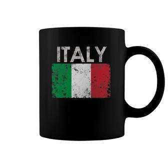 Vintage Italy Italia Italian Flag Pride Gift Coffee Mug | Mazezy