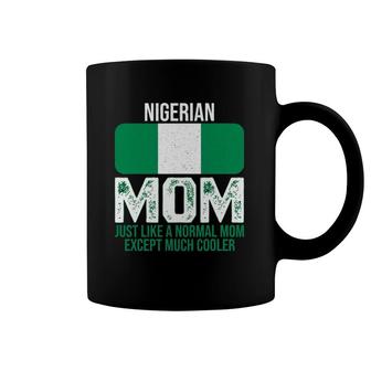 Vintage Nigerian Mom Nigeria Flag Design Mother's Day Coffee Mug | Mazezy