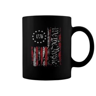 Vintage Old American Flag Patriotic 1776 We The People Usa Coffee Mug | Mazezy