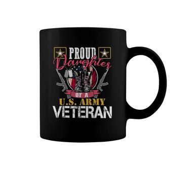 Vintage Proud Daughter Of A US Army Veteran Gift Mom Dad Coffee Mug | Mazezy