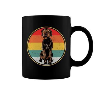 Vintage Retro Sunset Wirehaired Pointing Griffon Dog Pullover Coffee Mug | Mazezy