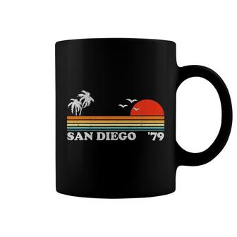 Vintage San Diego California Beach Retro Surfing 70'S Gift Coffee Mug | Mazezy