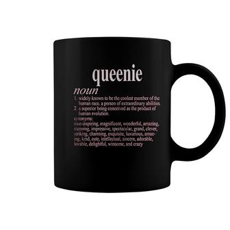 Vintage Style Queenie Funny First Name Definition Adult Coffee Mug - Thegiftio UK